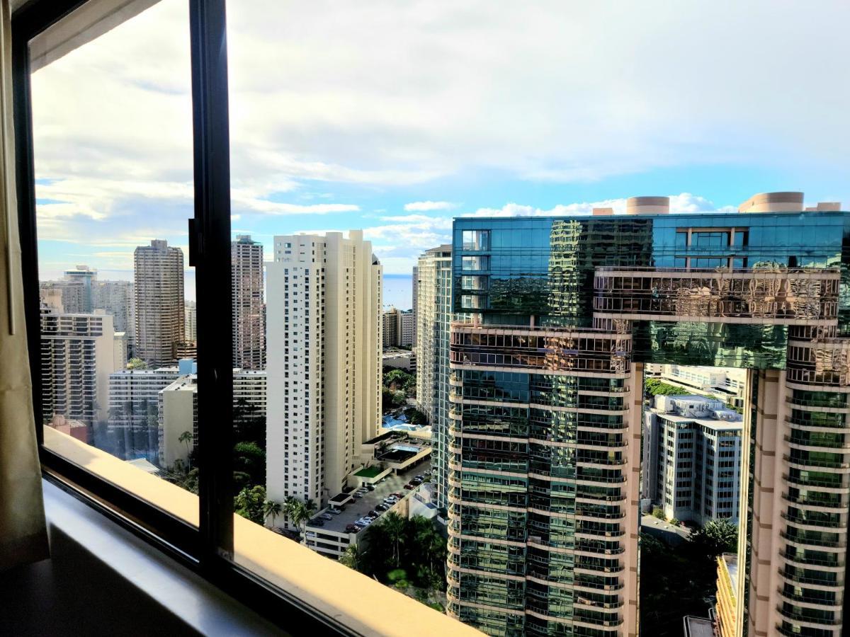 Waikiki Condo High Floor Views Beaches Convention Center Honolulu Bagian luar foto