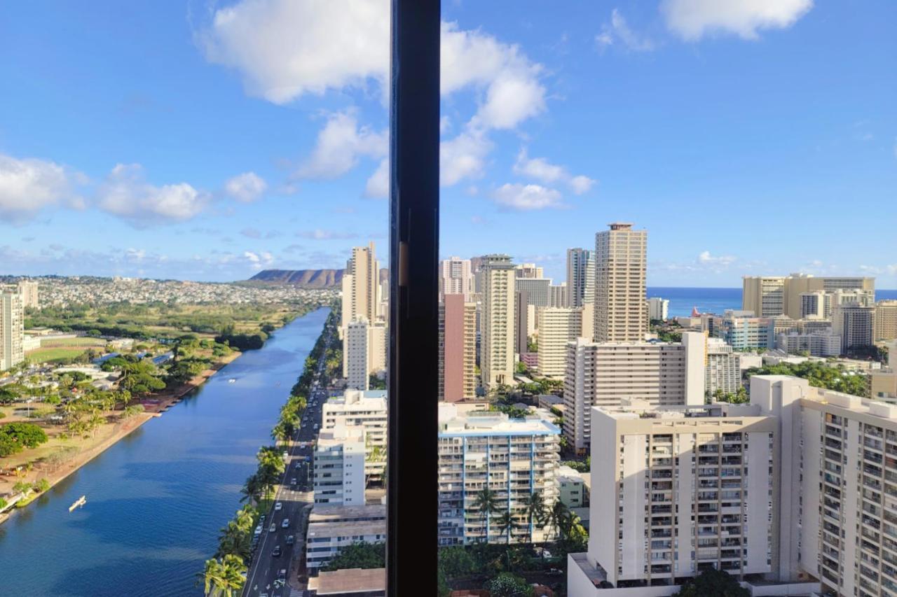 Waikiki Condo High Floor Views Beaches Convention Center Honolulu Bagian luar foto