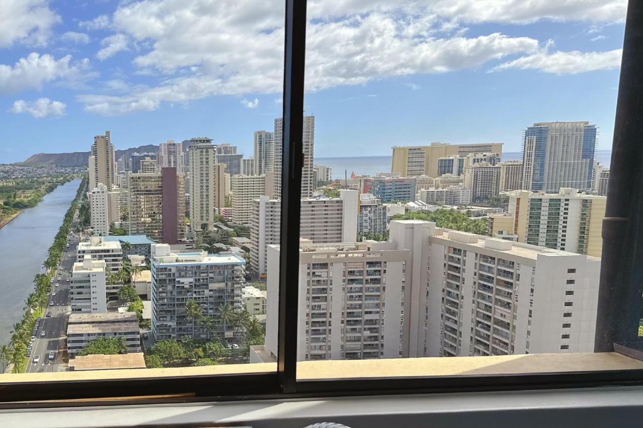 Waikiki Condo High Floor Views Beaches Convention Center Honolulu Bagian luar foto