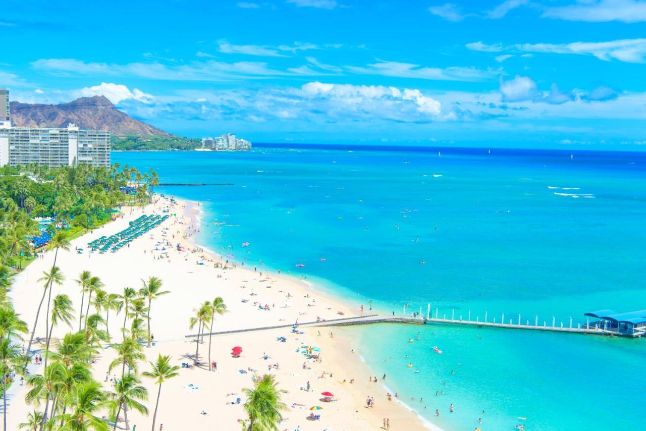 Waikiki Condo High Floor Views Beaches Convention Center Honolulu Bagian luar foto